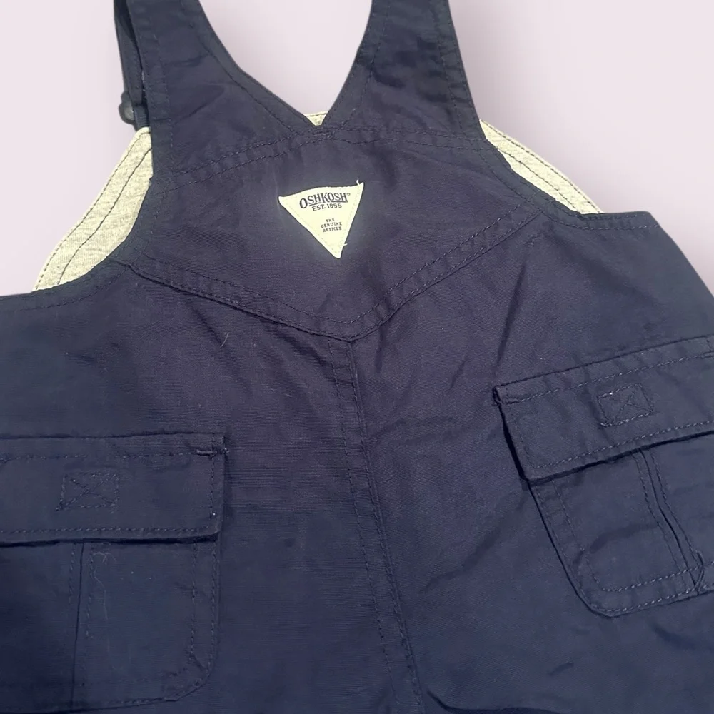 Baby OshKosh B'Gosh Navy Blue Lined Lightweight Snow Pants Size 6/9 Months